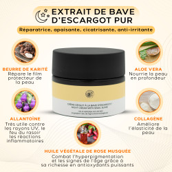 Snail slime regenerating day and night cream