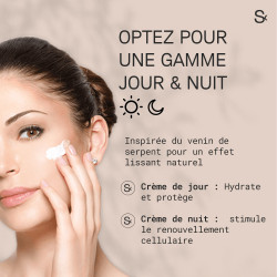 Venin de serpent - Crème Jour x2 et crème Nuit - Soins anti-âges