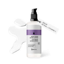 Facial Serum 30 ML: Retinol - Vitamin D - Bakuchiol - 99% natural origin - Immediate Powerful Anti-Wrinkle action