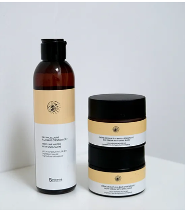 Cure Bave d'Escargot BIO — Jour, Nuit & Eau Micellaire | Skineance
