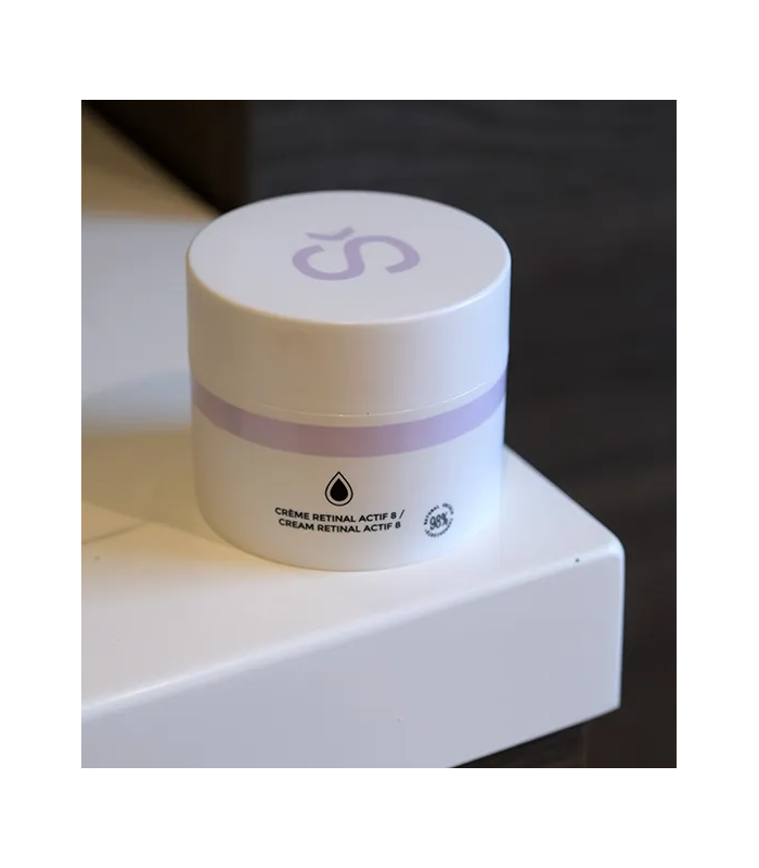 BIO Face Cream 50 ml : Retinal + Vitamin C - Vegan - 98% of natural origin - 8 Actions in 1