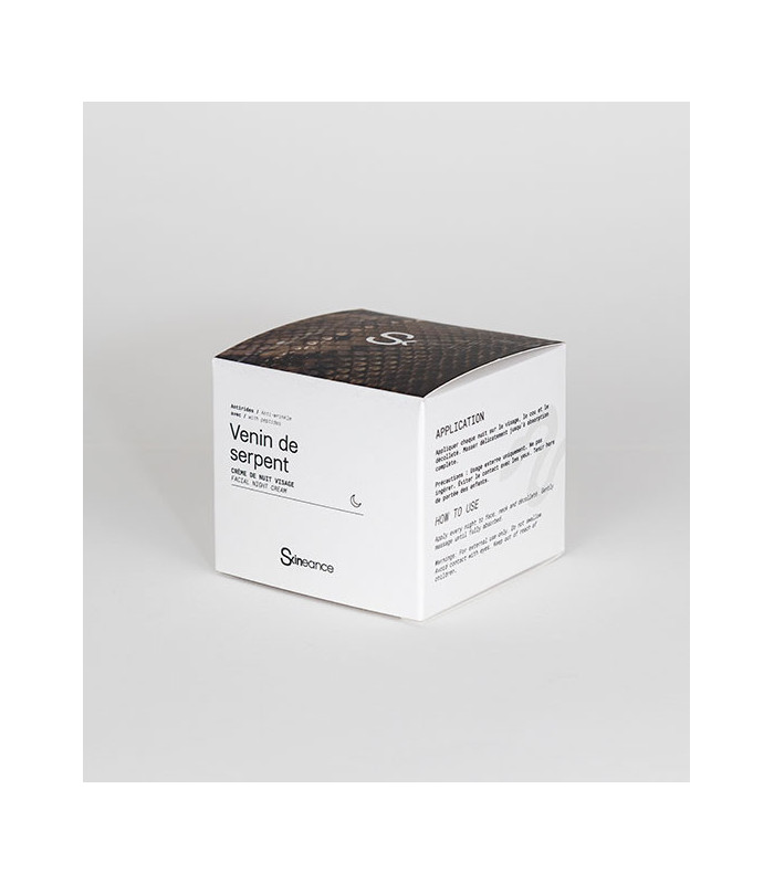 Crème de nuit aux peptides de venin de serpent - Soins cosmétiques Skineance