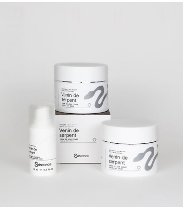 Crème de jour x2 et sérum zones sensibles 15 ml Peptide Venin de Serpent