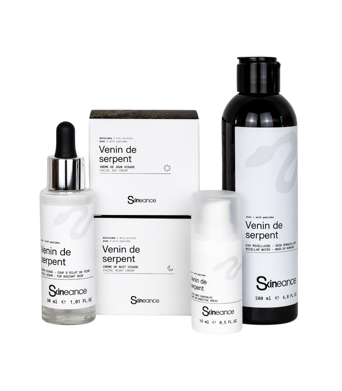 Notre cure complète aux peptides de veni de serpent - Soins cosmétiques Skineance