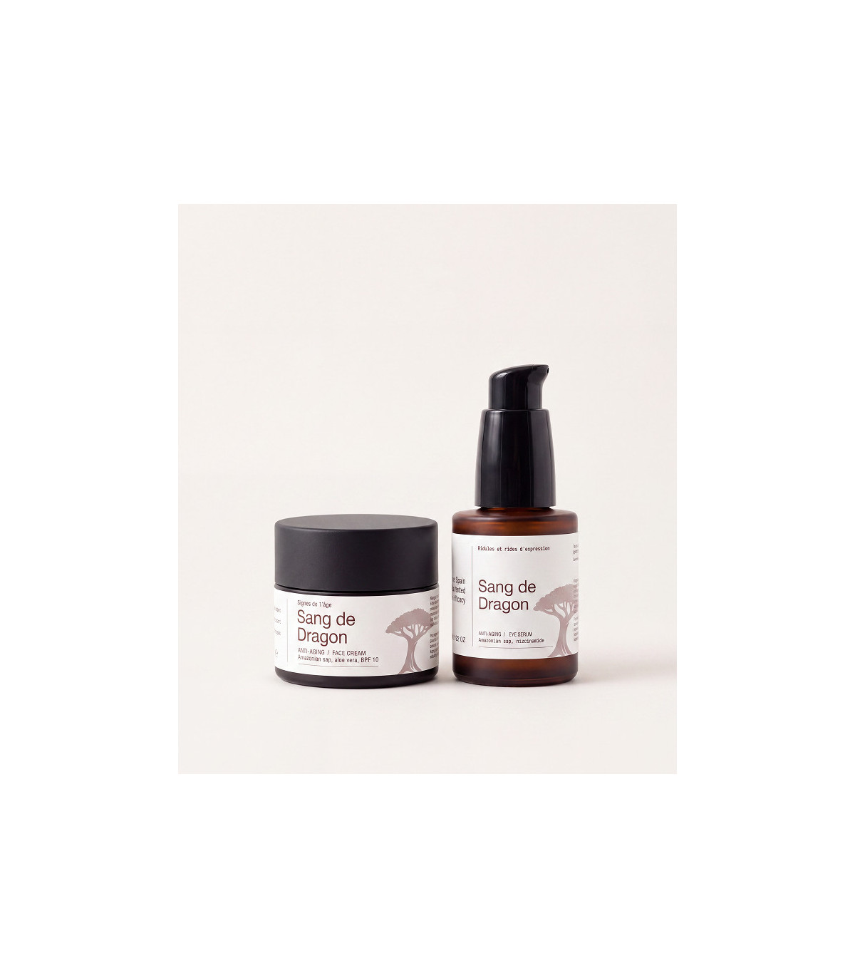 Duo Anti-Âge Sang de Dragon : Crème Jour + Sérum Yeux | Skineance